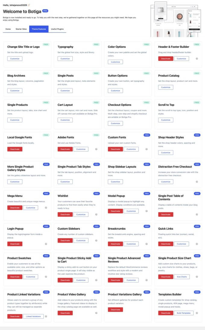 Botiga module management