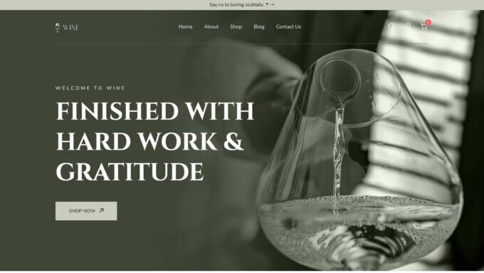 botiga wine wordpress theme