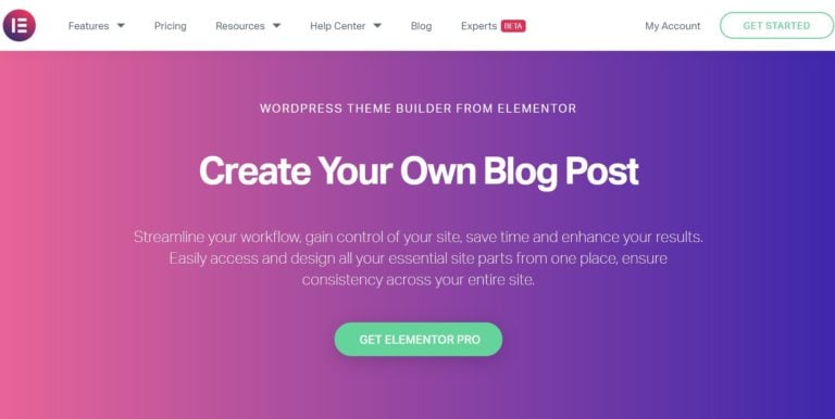 Elementor Theme Builder