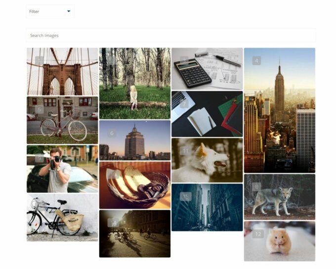 Portfolio Filter Gallery example