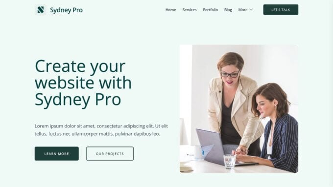 sydney business wordpress theme