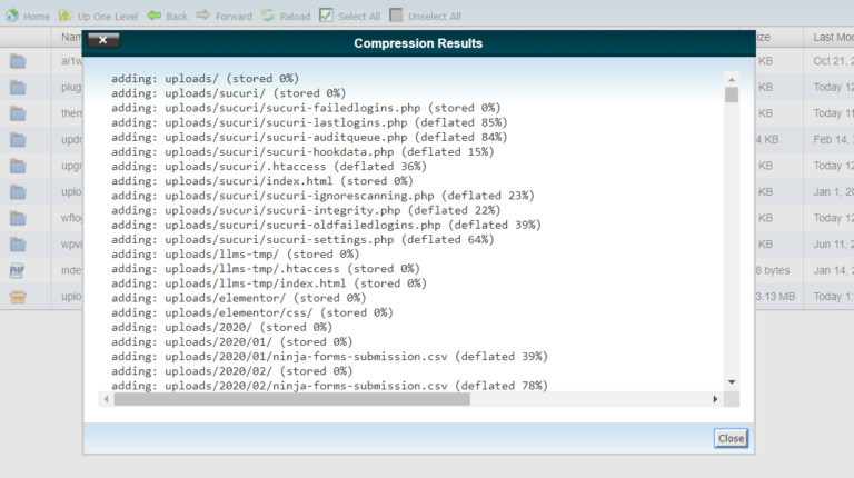 Compression Results