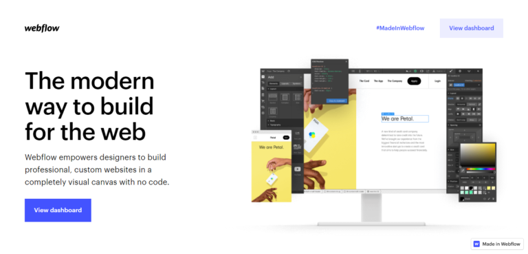 Webflow homepage