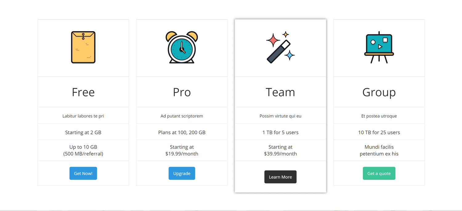 Pricing Table Plugin 02