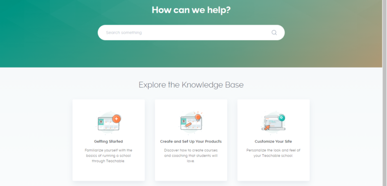 Teachable customer support