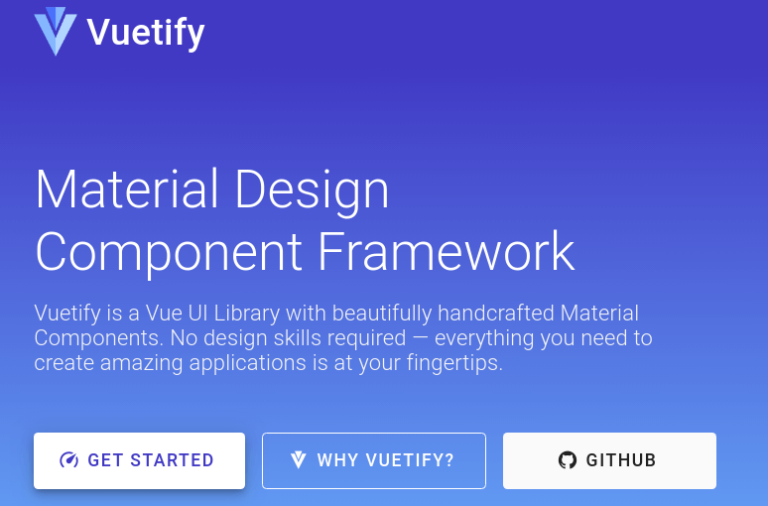 Vuetify framework